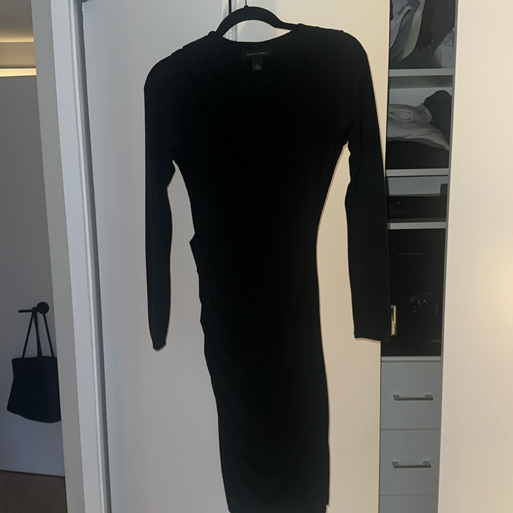 Black sweater dress banana